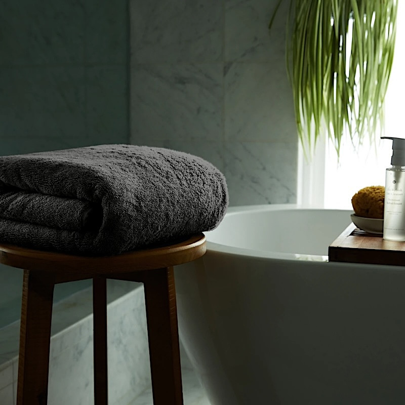 Luxury Ultra plush 800 GSM High Quality Australian Cotton Towel Charcoal Black